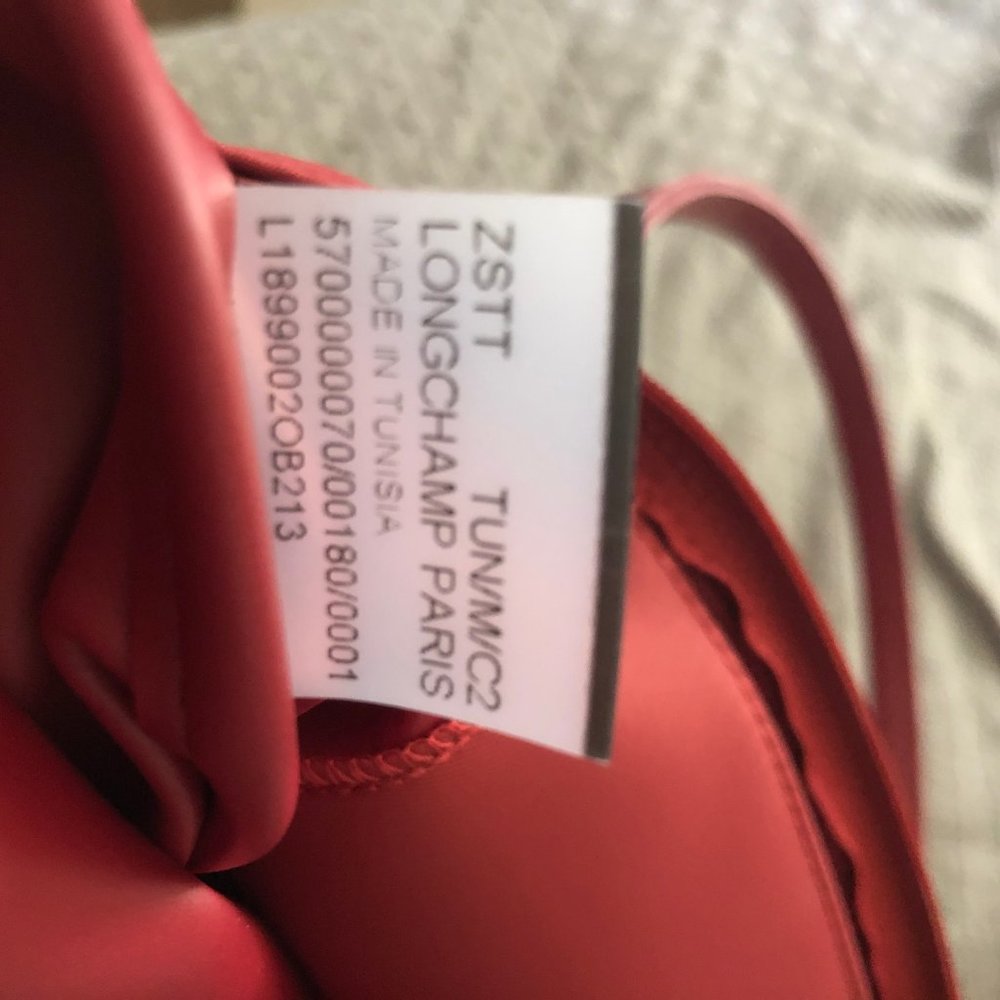 Longchamp Le Pliage Néo Tote Bag L Red BRAND NEW - Picture 7 of 7